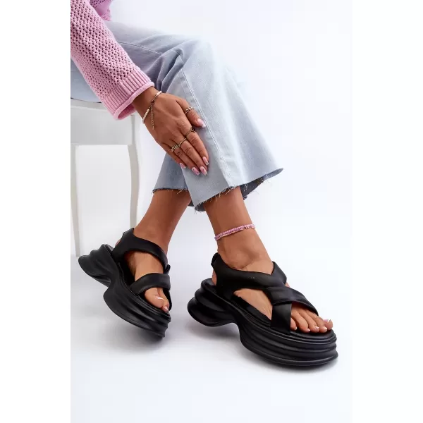  Sandale de dama ZAZOO 2743 NEGRU 