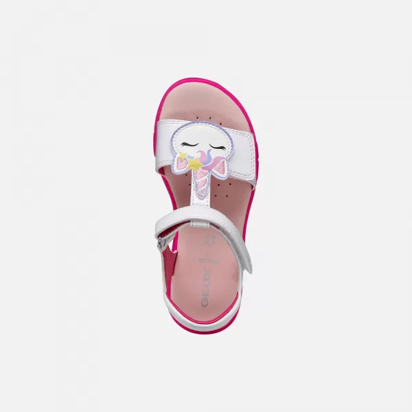  Sandale pentru fete GEOX JOYFOOT J65P1C000HHC1441 ALB 