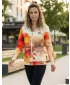 Hanorac premium pentru femei cu fermoar ALTISPORT VOJ/ALW127MI02 PORTOCALE