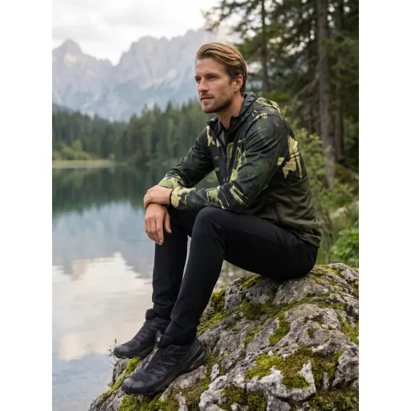  Jachetă softshell premium pentru bărbați ALTISPORT VOJ/ALM125JACK01 MASCA/GRN 