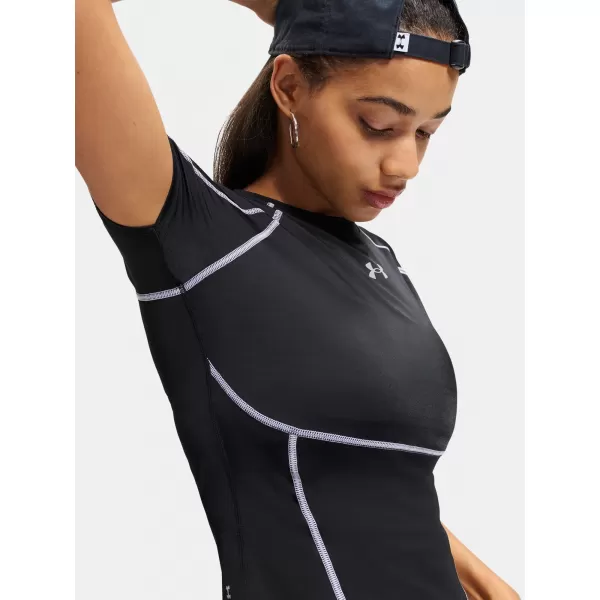  Tricou pentru femei UNDER ARMOUR HEATGEAR ELITE SS 6015368-008 NEGRU 