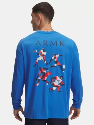 Tricou pentru bărbați UNDER ARMOUR UA HWT MODERN SPORT OS LS 6004885-402 ALBASTRU