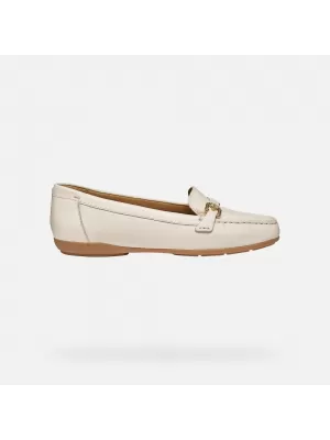 Mocasini de dama GEOX ANNYTAH MOC G012825 CREMOS