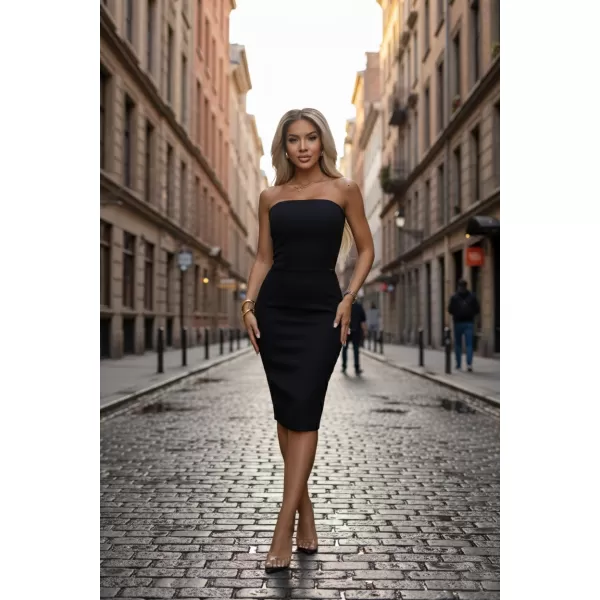  Rochie NUMOCO 642-1 NEGRU 