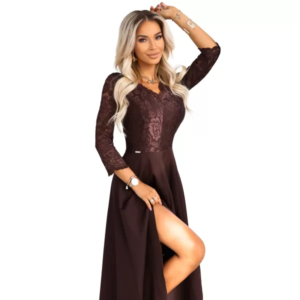  Rochie NUMOCO 309-14 CIOCOLATĂ 