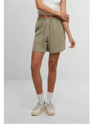 Pantaloni scurți de damă URBAN CLASSICS TB7522 MĂSLINE PALID