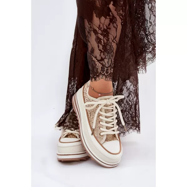  Adidași de damă S.BARSKI BF51-101 BEJ 