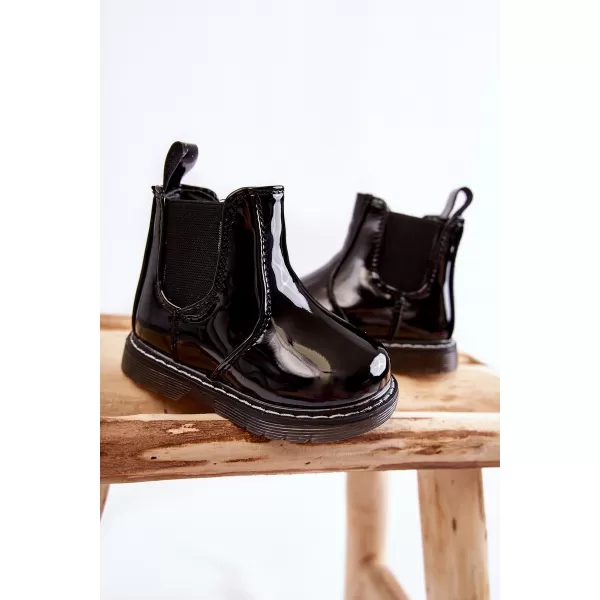  Pantofi pentru copii BOTO PORKY 21939 NEGRU 