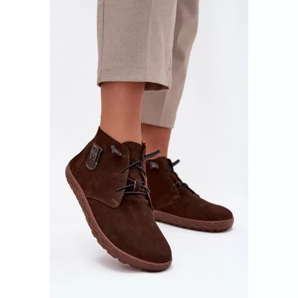  Pantofi de dama ZAZOO 30072 CIOCOLATĂ 