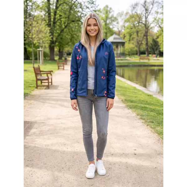  Jachetă softshell premium pentru femei ALTISPORT VOJ/ALW077JACK01 BLEUMARIN/PORTOCALIU 
