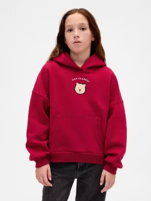 Hanorac pentru copii GAP LOGO HOODIE PULLOVER 847141-02 HERING