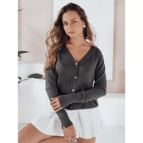  Pulover de dama DSTREET MY2498 GRI ÎNCHIS 
