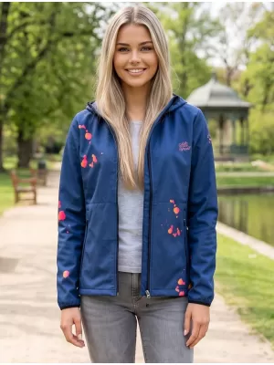 Jachetă softshell premium pentru femei ALTISPORT VOJ/ALW077JACK01 BLEUMARIN/PORTOCALIU