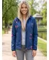 Jachetă softshell premium pentru femei ALTISPORT VOJ/ALW077JACK01 BLEUMARIN/PORTOCALIU