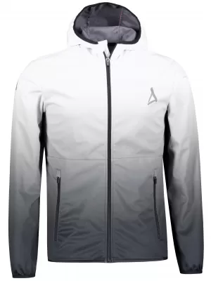 Jachetă softshell premium pentru bărbați ALTISPORT VOJ/ALM126JACK01 ALB-NEGRU