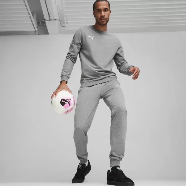  Pantaloni de trening pentru bărbați PUMA TEAMGOAL CASUALS PANTS 658598_33 GRI MIJLOCIU ERICH/ALB 
