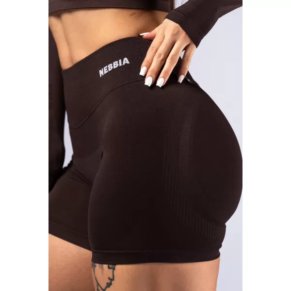 Pantaloni scurți push-up cu talie înaltă POWER 893 DARK BROWN Nebbia 