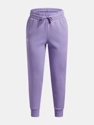 Pantaloni de trening pentru fete UNDER ARMOUR UA RIVAL FLEECE JOGGERS 1379525-538 VIOLET