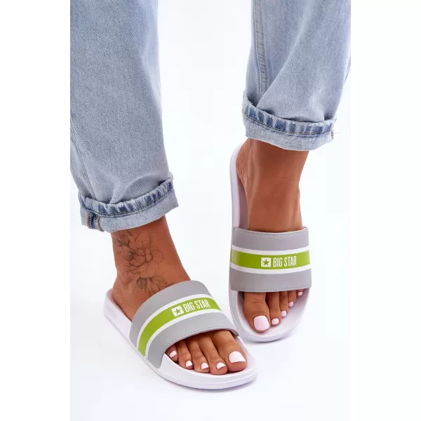  Papuci dama BIG STAR JJ274647 GRI Pantofi Big Star 