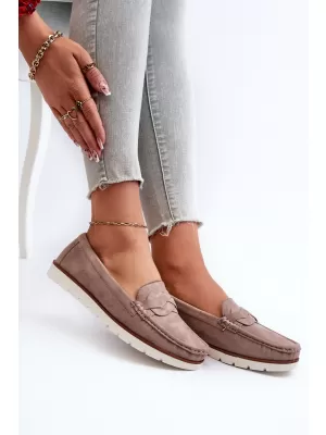 Mocasini de dama EVENTO NESTALIA TAUPE