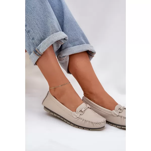  Mocasini de dama S.BARSKI LR51-547 BEJ 