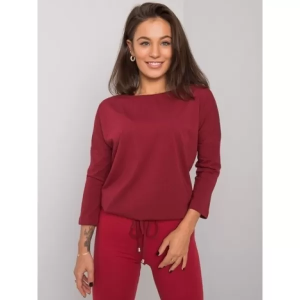  Bluza de dama BASIC FEEL GOOD RV-BZ-4691.43P BURGUNDIA 