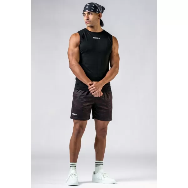  Pantaloni scurți de antrenament POWER 902 DARK BROWN CAMO Nebbia 