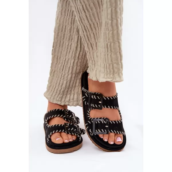  Papuci de damă BOTO VISLEY 37423 NEGRU 