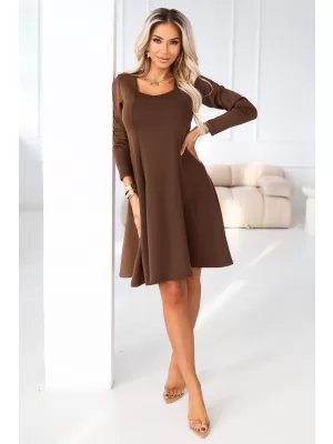 Rochie NUMOCO 574-2 CIOCOLATĂ