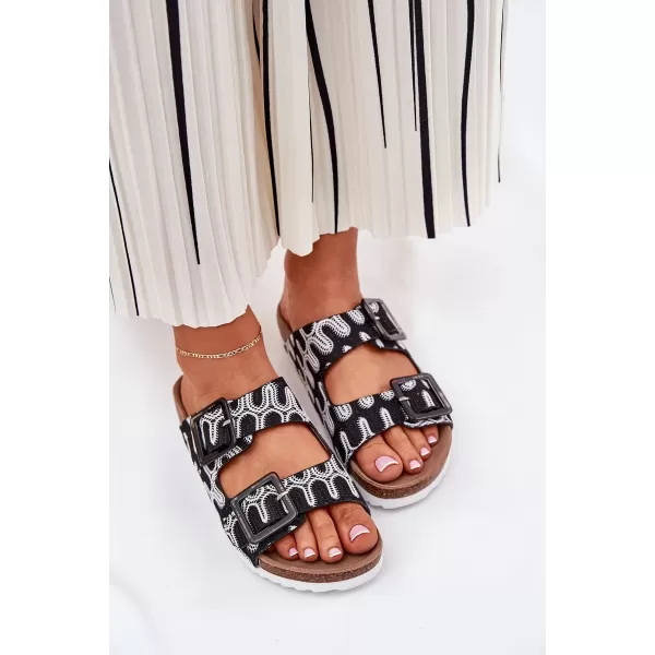  Papuci de damă S.BARSKI RB51-006 NEGRU 