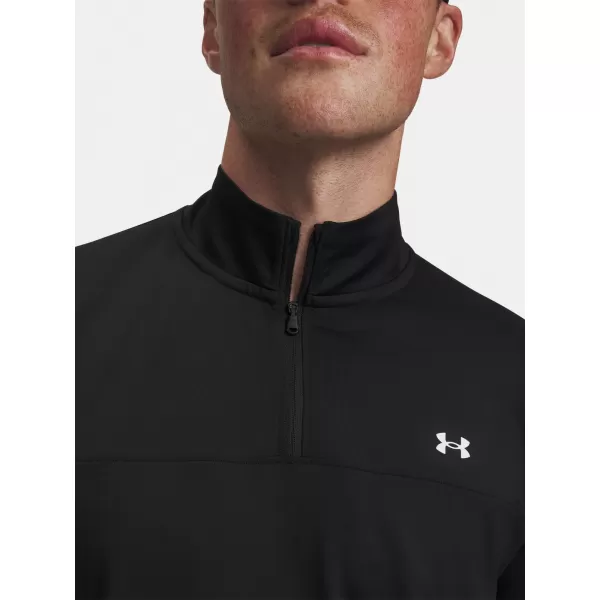  Tricou pentru bărbați UNDER ARMOUR T2G 1/4 ZIP 6010129-001 NEGRU 