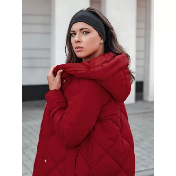  Palton de damă DSTREET TY5479 BURGUNDIA 