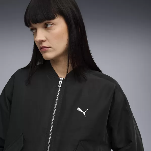  Geaca de dama PUMA T7 SATIN BOMBER JACKET 632168-01 PUMA NEGRU 