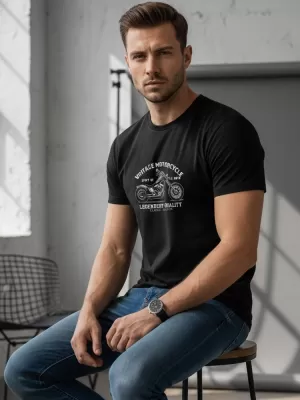 Tricou pentru bărbați DSTREET NX057R NEGRU