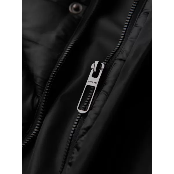 Jachetă pentru bărbați OMBRE OM-JAHP-0237 NEGRU 