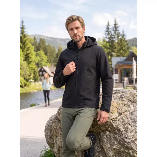  Jachetă softshell pentru bărbați ALTISPORT NoPrint NP/ALM845 NEGRU 