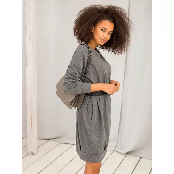  Rochie BASIC FEEL GOOD RV-TU-5184.93P GRI ÎNCHIS 