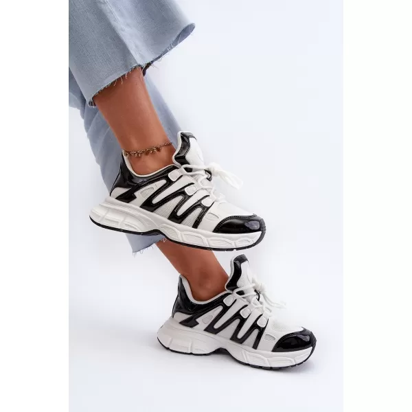  Adidași de damă BOTO ELLERAI 31565 ALB/NEGRU 