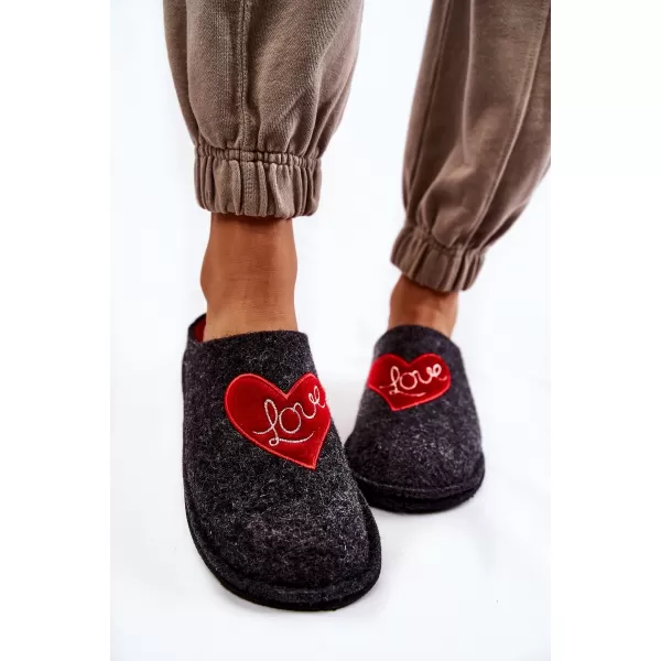  Papuci de damă BIG STAR KK276019 NEGRU/ROȘU Pantofi Big Star 