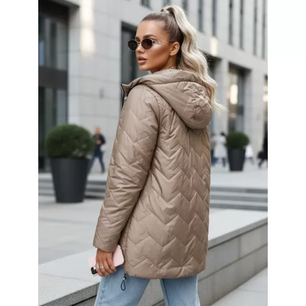  Geaca de dama DSTREET TY5609 CARAMEL 