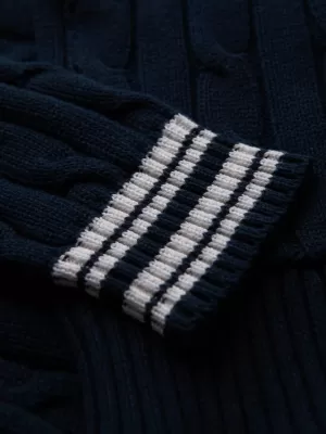 Cardigan pentru bărbați OMBRE OM-SWCD-0152 ALBASTRU MARIN