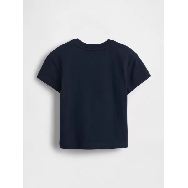  Tricou pentru copii GAP ORIGINAL LOGO TEE 779644-00 TAPISERIE BLEUMARIN 