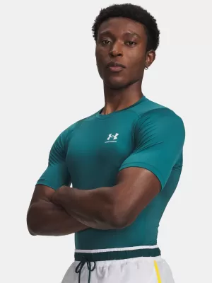 Tricou pentru bărbați UNDER ARMOUR UA HG ARMOUR COMP SS VERDE