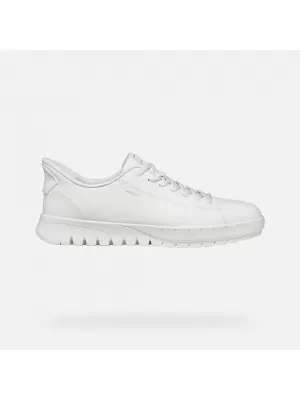 Adidași pentru bărbați GEOX FLEXTRIDE PLUS FAST IN G014650 ALB