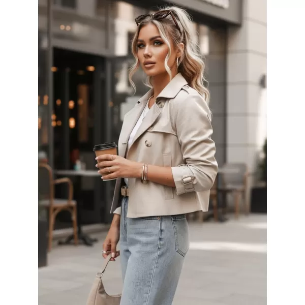  Palton de damă DSTREET NY0772 ALB 