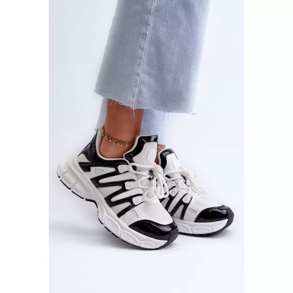  Adidași de damă BOTO ELLERAI 31565 ALB/NEGRU 