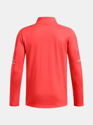 Tricou băieți UNDER ARMOUR TECH UTILITY 1/4 ZIP 1390029-847 PORTOCALE