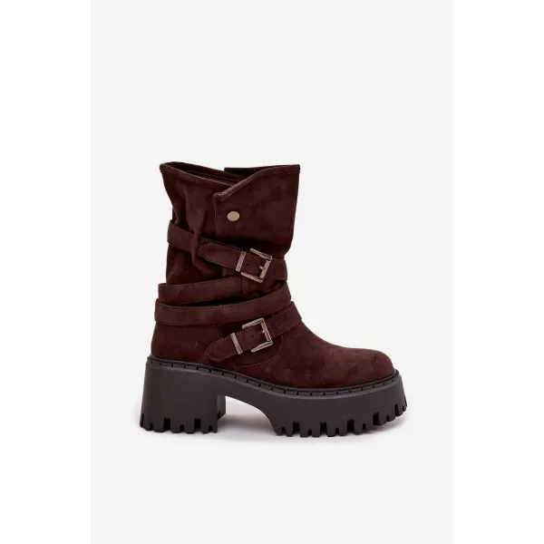  Pantofi de dama cu toc BOTO NERELISA 40379 MARO 