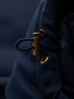 Parka pentru bărbați OMBRE OM-JAPJ-0287 ALBASTRU MARIN