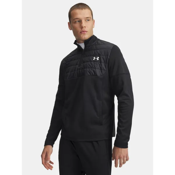  Hanorac pentru bărbați UNDER ARMOUR UA ARMOUR FLC PRO UTILITY QZ 6005688-001 NEGRU 